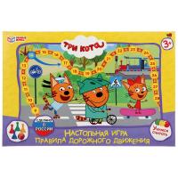 Умные игры Настольная игра-ходилка Три кота ПДД